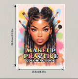 Makeup Practice Coloring Book