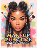 Makeup Practice Coloring Book