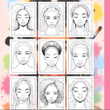 Makeup Practice Coloring Book